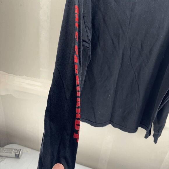 Nascar Dale Earnhardt Long Sleeve Black Crewneck Tee Shirt Size 2XL EUC - Picture 3 of 4